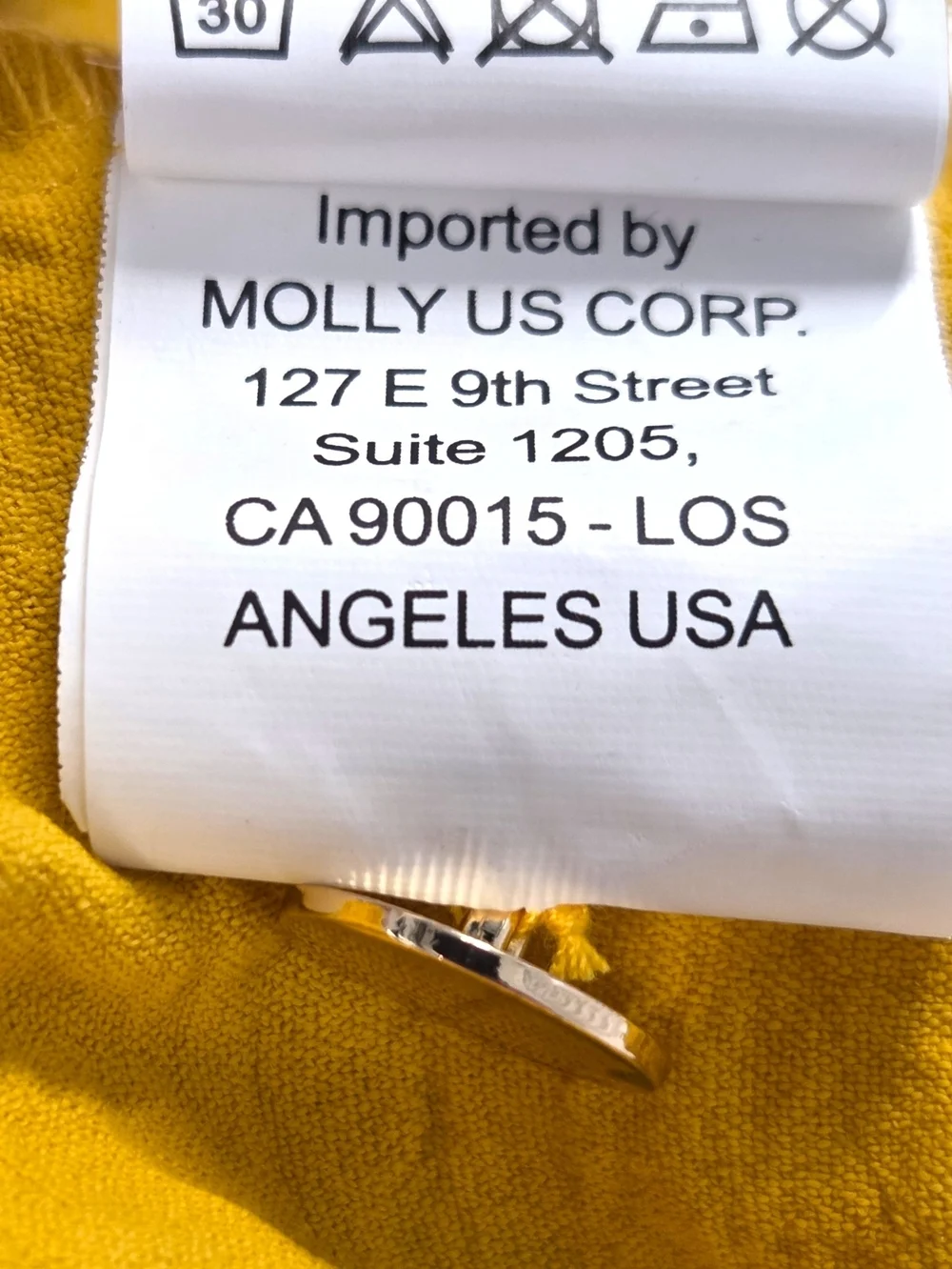 NWT Molly Bracken Scalloped Hem Shorts in Yellow Mango – Size S